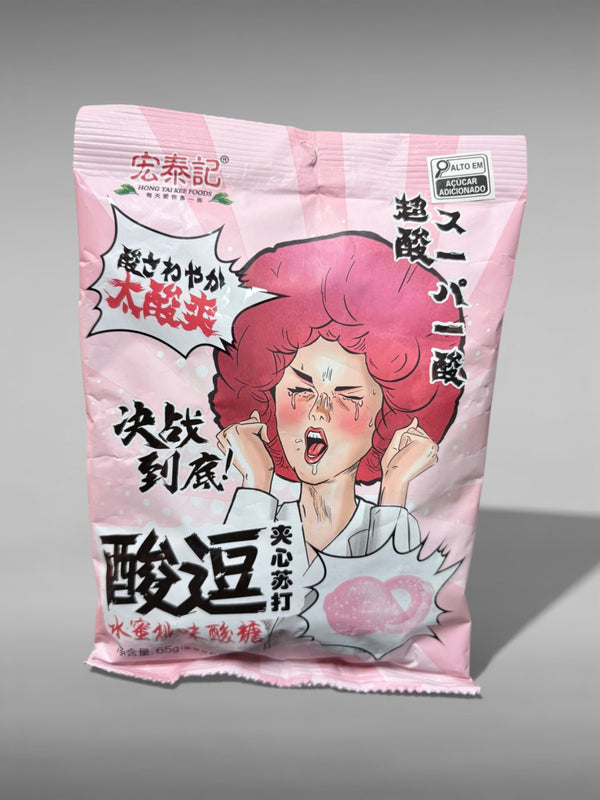 BALA AZEDA - SABOR PÊSSEGO