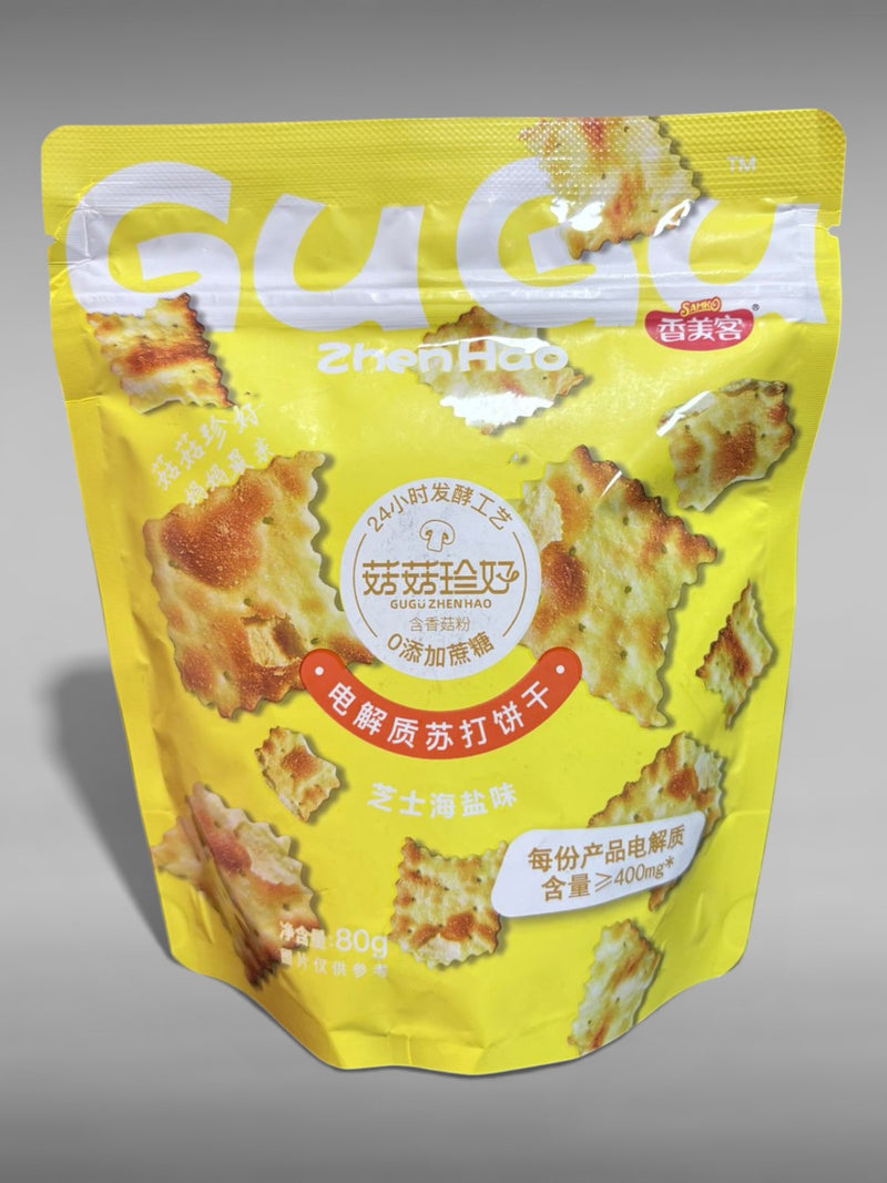 BISCOITO SABOR QUEIJO E SAL MARINHO