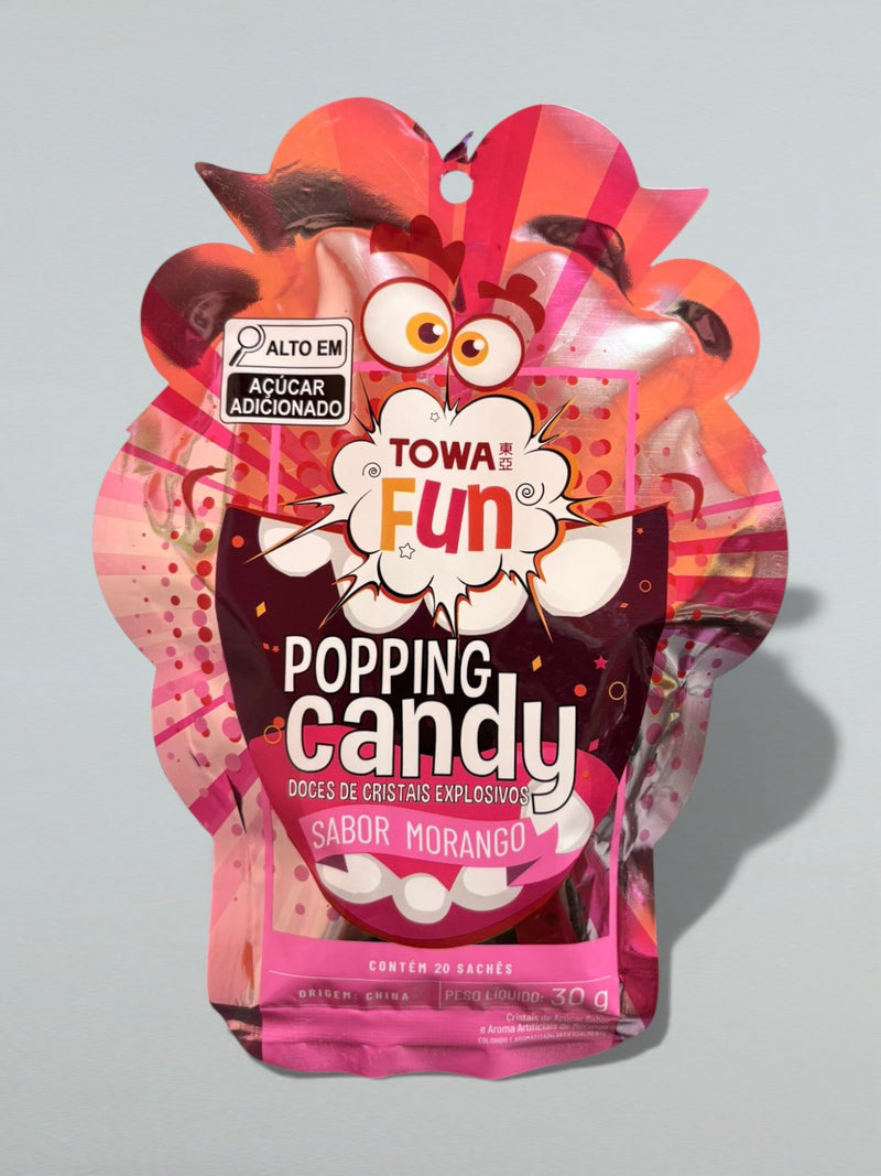 DOCES DE CRISTAIS EXPLOSIVOS - MORANGO